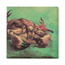 Crab on Its Back by Vincent van Gogh Fridge Magnets