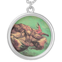 Crab on Its Back by Vincent van Gogh Personalized Necklace