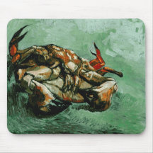 Crab on Its Back, Vincent van Gogh Mouse Pad