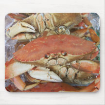 Crab on the San Francisco Wharf Mouse Pad