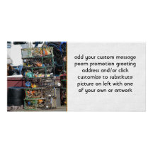 Crab Pots Photo Card Template