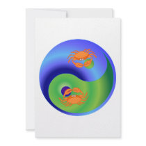 Crab Yin Yang Invitations