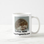 crabby hedgehog coffee mug