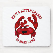 Crabby in Maryland Mouse Pad