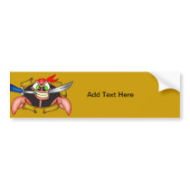 Crabby Pirate Bumper Sticker