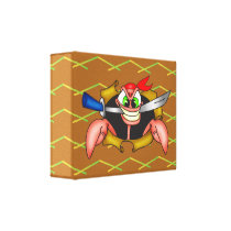 Crabby Pirate Gallery Wrap Canvas