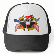 Crabby Pirate Trucker Hat