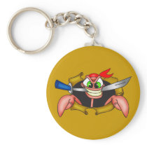 Crabby Pirate Key Chains