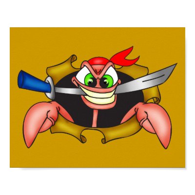 Crabby Pirate Posters by sagart1952