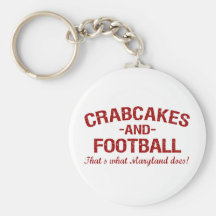 Crabcakes and Football Keychains