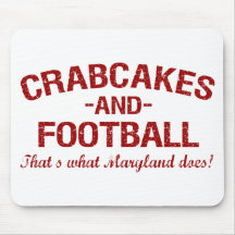 Crabcakes and Football Mouse Pads