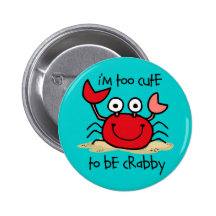 Crabe trop mignon badges