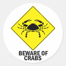 Crabs Round Sticker
