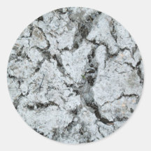 crack earth round stickers