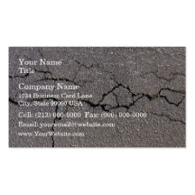 Crack in the ground in detail business card templates