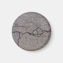 Crack in the ground in detail fridge magnets