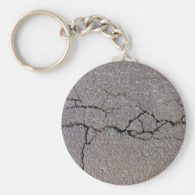 Crack in the ground in detail key chains