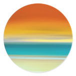 Crack of Dawn Digital Art by David Alexander Elder Round Stickers