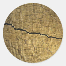 Crack Round Stickers