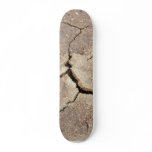 Cracked And Dried Mud At The Beach Skate Deck