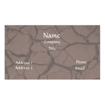 Cracked Clay/Dirt Business Card business cards