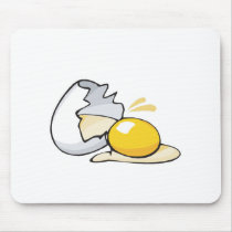 cracked egg mousepad