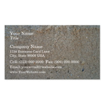 Cracked Ground Background Texture Business Card Template