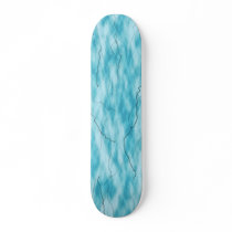 Cracked marble Skateboard (Blue)