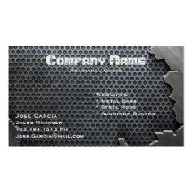 Cracked Metal Business Card Template