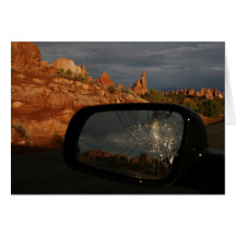 Cracked Mirror Greeting Card
