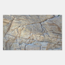 Cracked Mountain Rock texture Rectangular Stickers