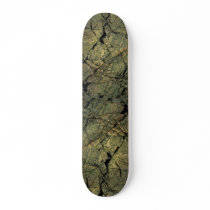 Cracked rock face custom skateboard