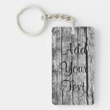 Cracked Wood Acrylic Keychains