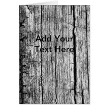 Cracked Wood Greeting Card
