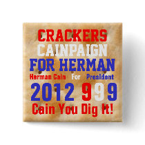 Crackers Cainpaign For Herman Pin