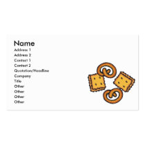 crackers food design business card template