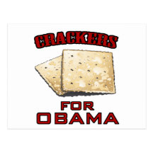Crackers for Obama Postcards