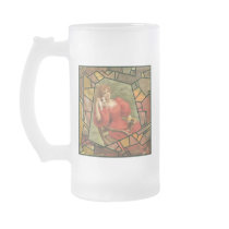 Crackle Tile - Lady in Red Coffee Mugs