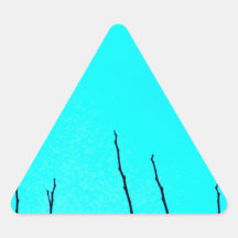 Cracks In The Sky Triangle Stickers