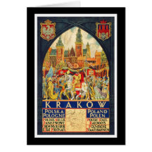 Cracovie Polska Pologne Carte De Vœux