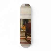 Cradle Near Fireplace Skate Boards