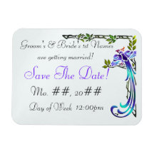 Craftsman Peacocks (Save The Date Magnet)