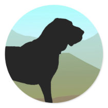 Craftsman Style Bloodhound Dog Stickers