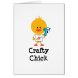 Crafty Chick Greeting Card