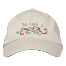 Crafty Lady Embroidered Baseball Caps