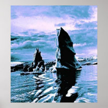 Craggy Coastline Poster