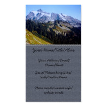 Craggy Shuksan Business Card Template