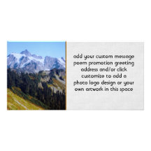 Craggy Shuksan Customized Photo Card