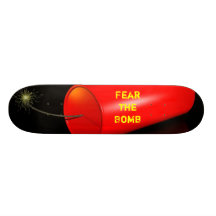 Craignez la bombe plateaux de skateboards customisés
