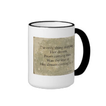 Crainte d'un rêve tasses